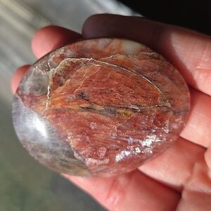 Fire Moonstone Palm Stone